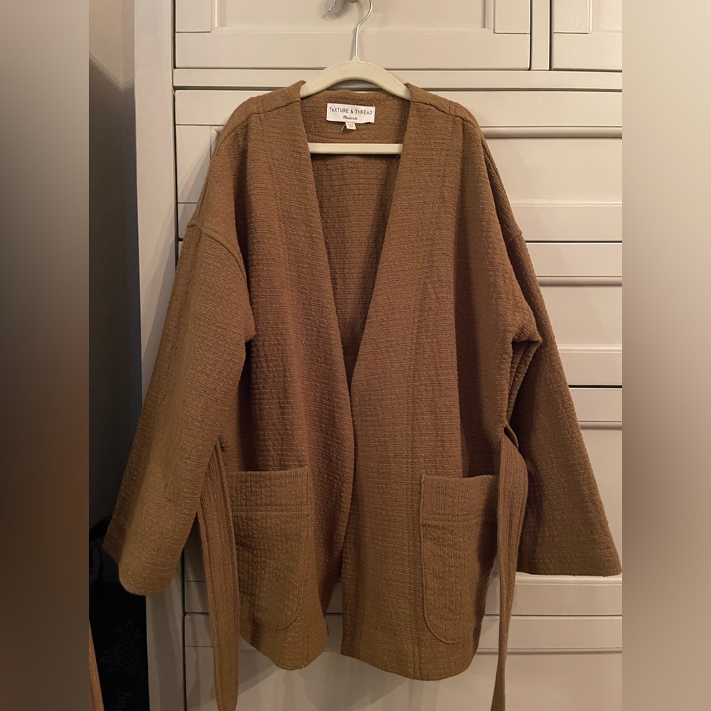 Madewell Brown Textured Cardigan
